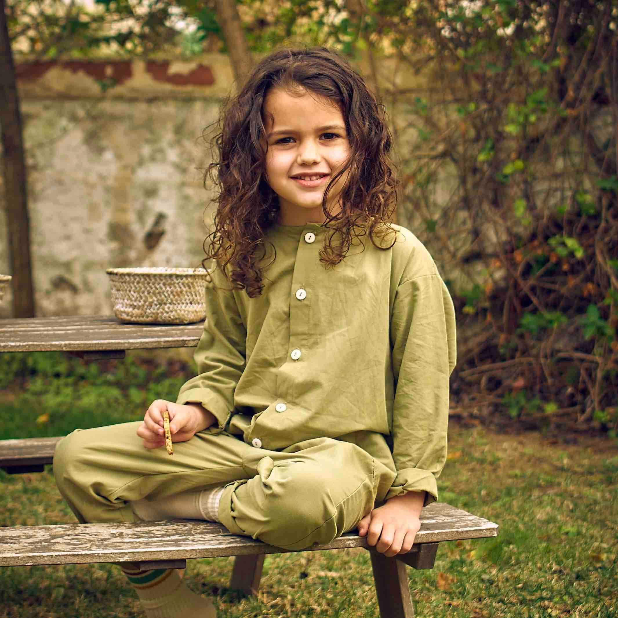 KAKIMATE - Wholesale Jumpsuit - Baby - Organic poplin long chest2