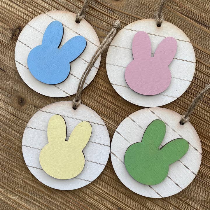 Variety Pack Bunny Gancio decorativo, etichetta, etichetta cestino per la vendita all'ingrosso da parte di Threadstone Trading