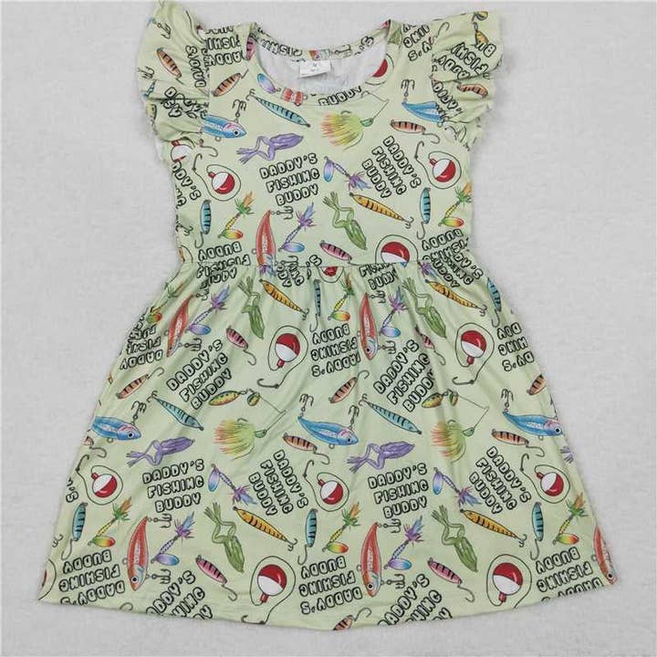 Aier Wholesale - Wholesale Dress - Kids - Baby girls Fishing pearl dresses 230513