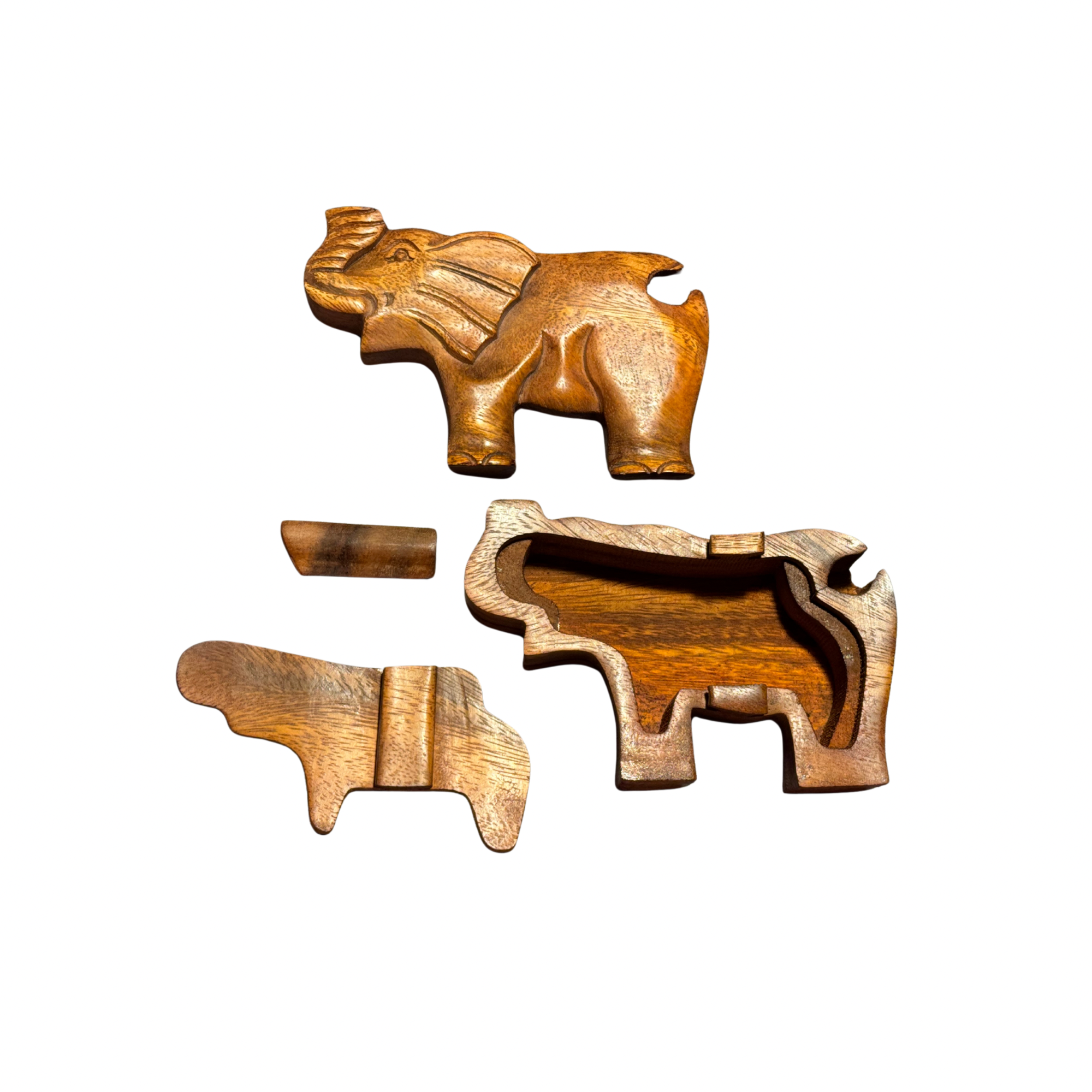 OTOP USA – wholesale Decorative box – Puzzle Box Elephant Trunk Up3