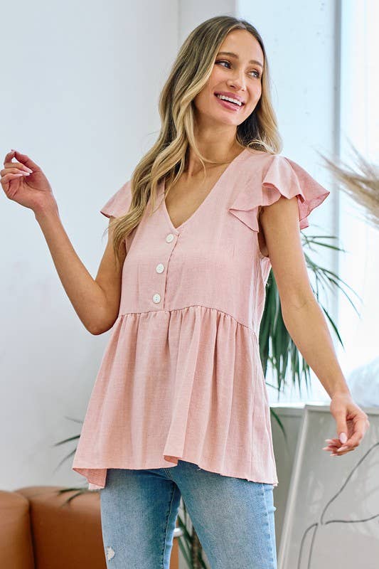 lovely melody - Wholesale Blouse - Women's - LMT3044-A-HELLO GORGEOUS LINEN TOP9