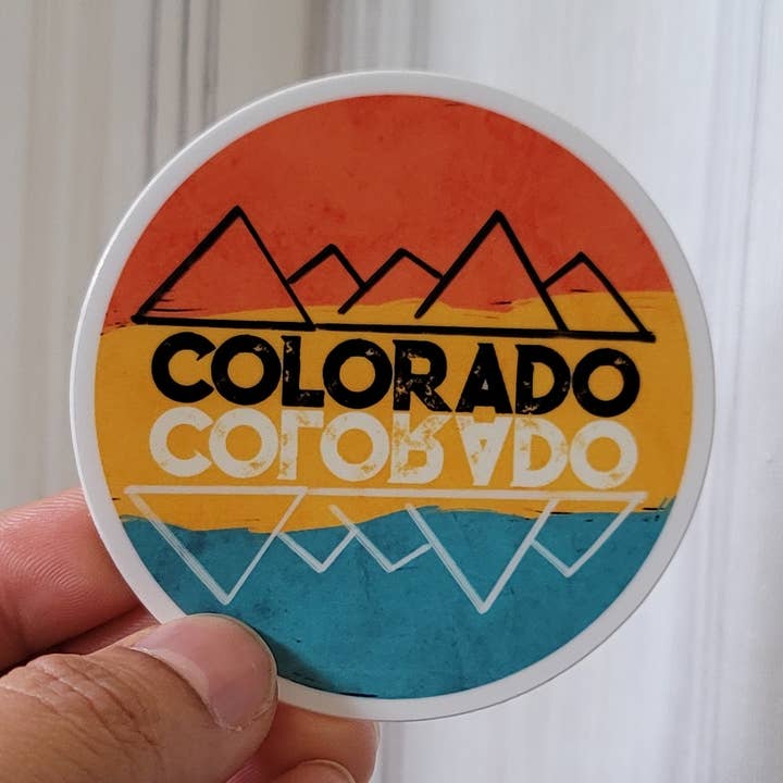 Colorado Colorful Sticker for wholesale by DJ Photography