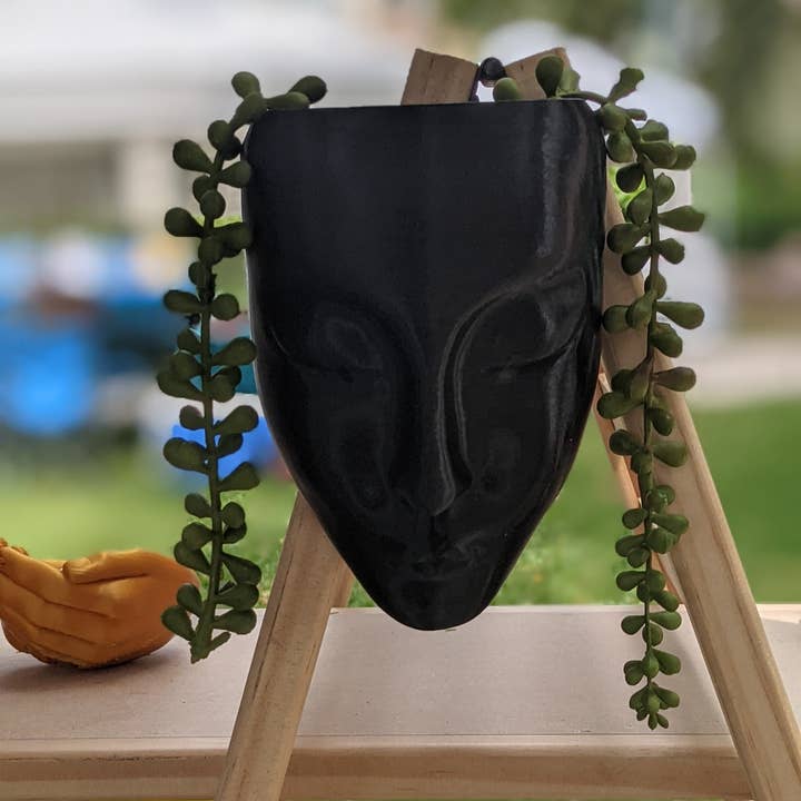The Gift Genie LLC - Wholesale Hanging Planter - Hanging Wall Pot - Face Planter