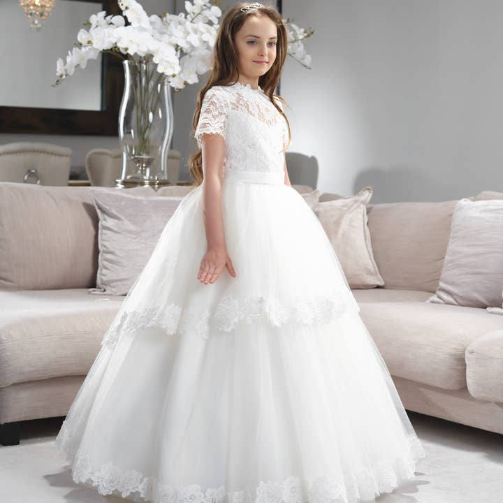 NEW! Beautiful dress for girls, communion dress, flower girl for wholesale by Bajabella