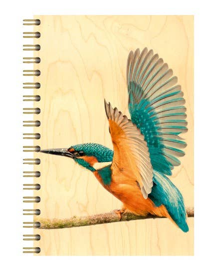 Hironwoods – Caderno por atacado – Caderno Martin Fisherman Envol com capa de madeira maciça0