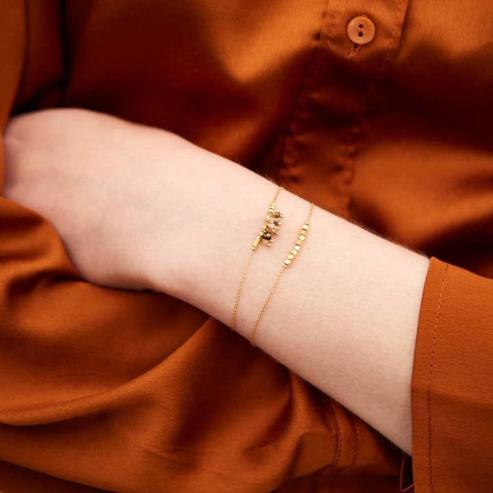 LES TISSAGES DE CAMILLE - Wholesale Beaded Bracelet - Bracelet Sunset, perles de tourmaline1