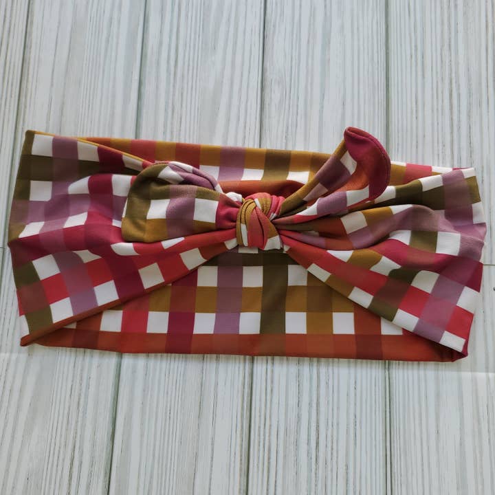 Fall Rainbow Weave Headband for wholesale by The Nut 'n Bubs