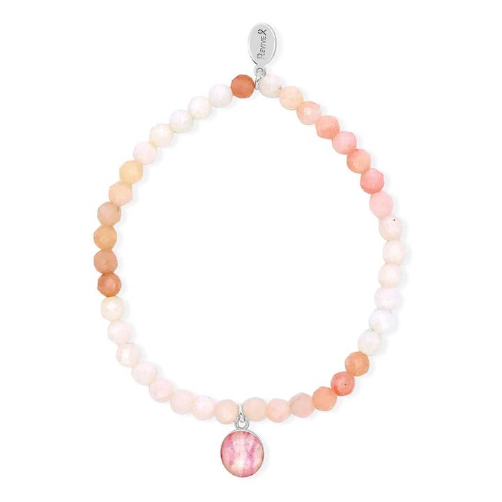 Braccialetto elastico per la ricerca sul cancro al seno per la vendita all'ingrosso da parte di Revive Jewelry