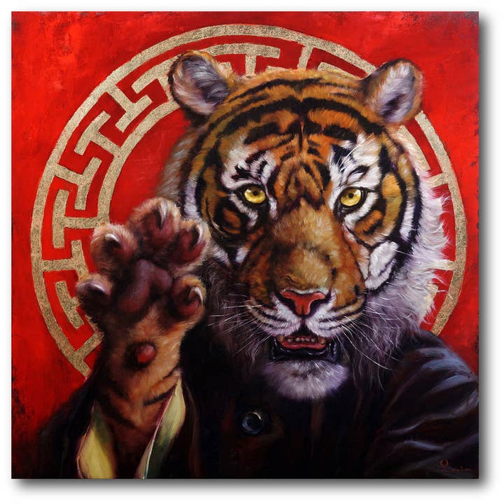 Legend of Tiger Claw Gallery Wrapped Canvas Wall Art for wholesale by Courtside Market