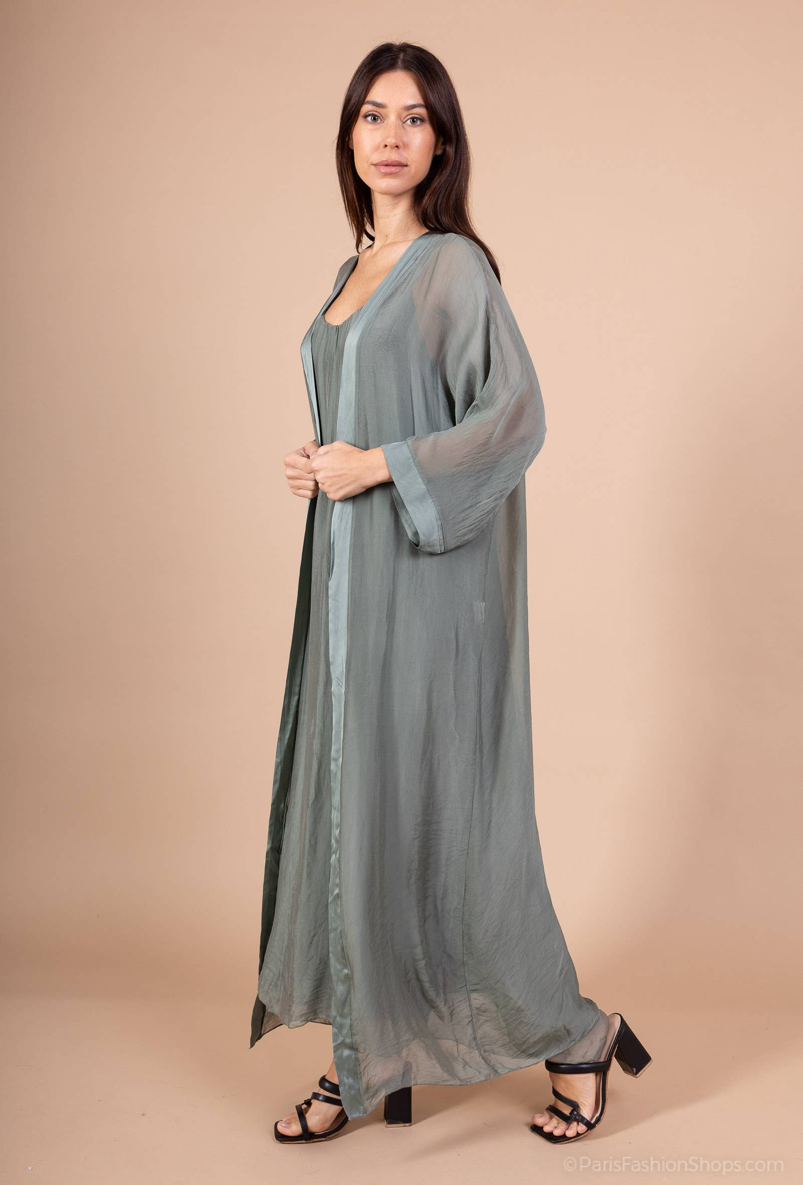 Shyloh - Wholesale Jacket - Women's - Long silk jacket 1341218