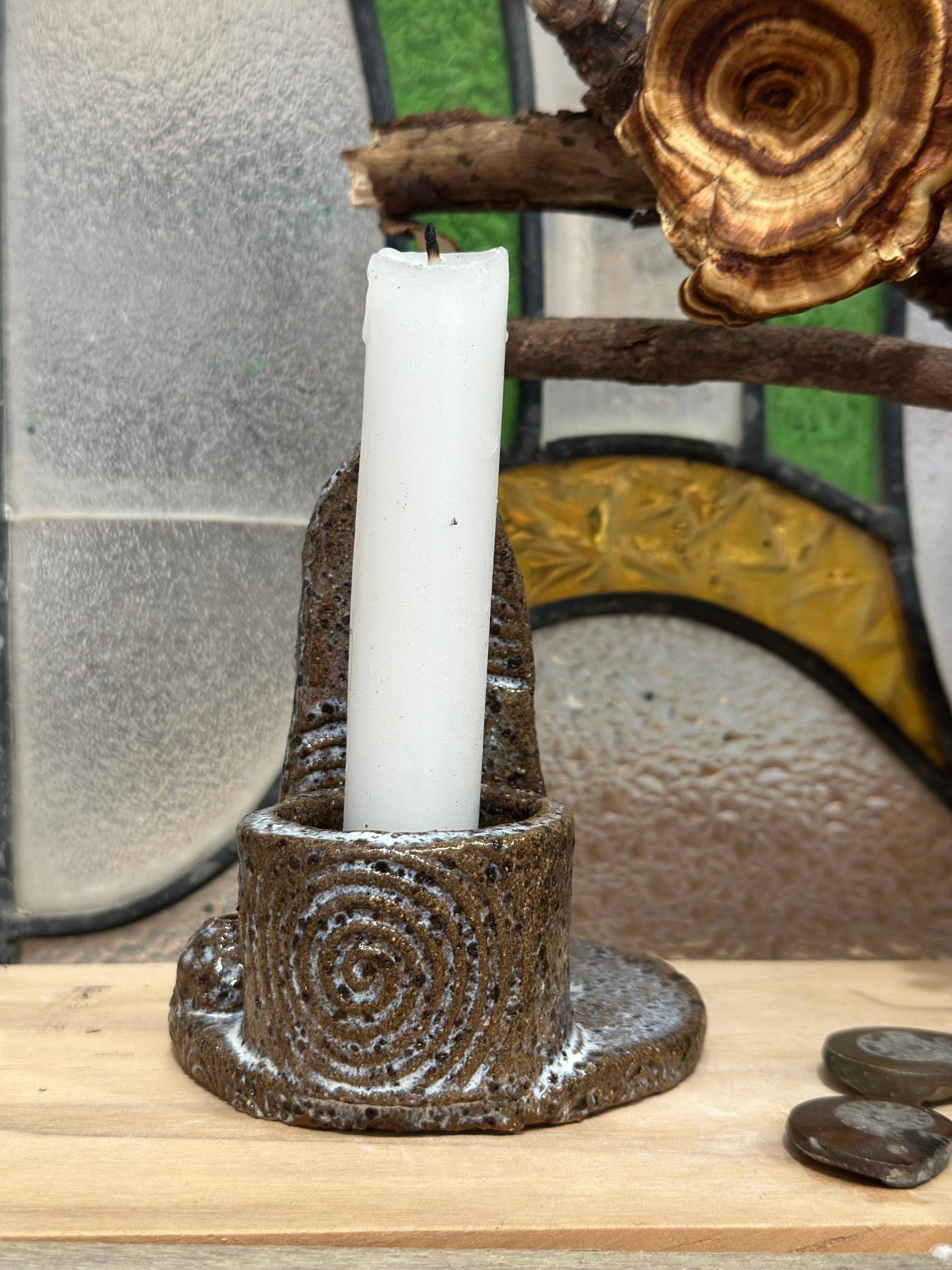 Carys Martin Ceramics - Wholesale Candle Holder - Standing Stone Candle & Smudge Holder2
