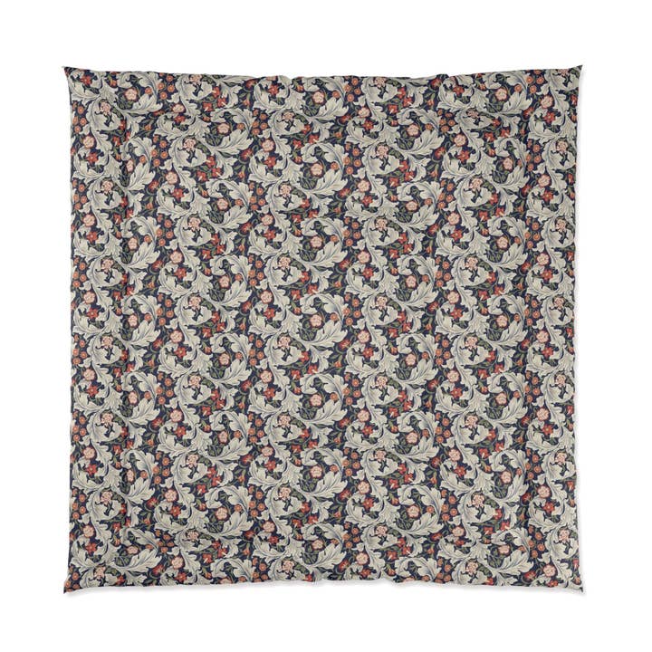 Comforter inspired by William Morris - Leicester Collection (Royal) for wholesale by Willy Morris Home Emporium
