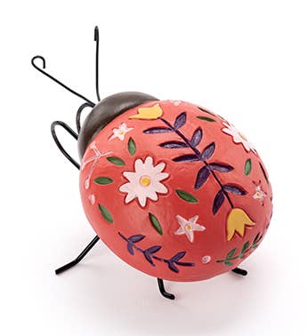 Napco - Wholesale Hanging Planter - Pot Hanger, Red Flower Ladybug  Item # 17051 0