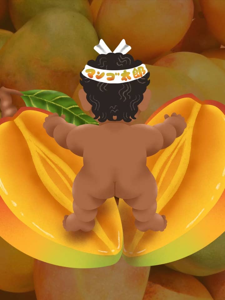 Mangotaro Stickers for wholesale by B. Miyo Art