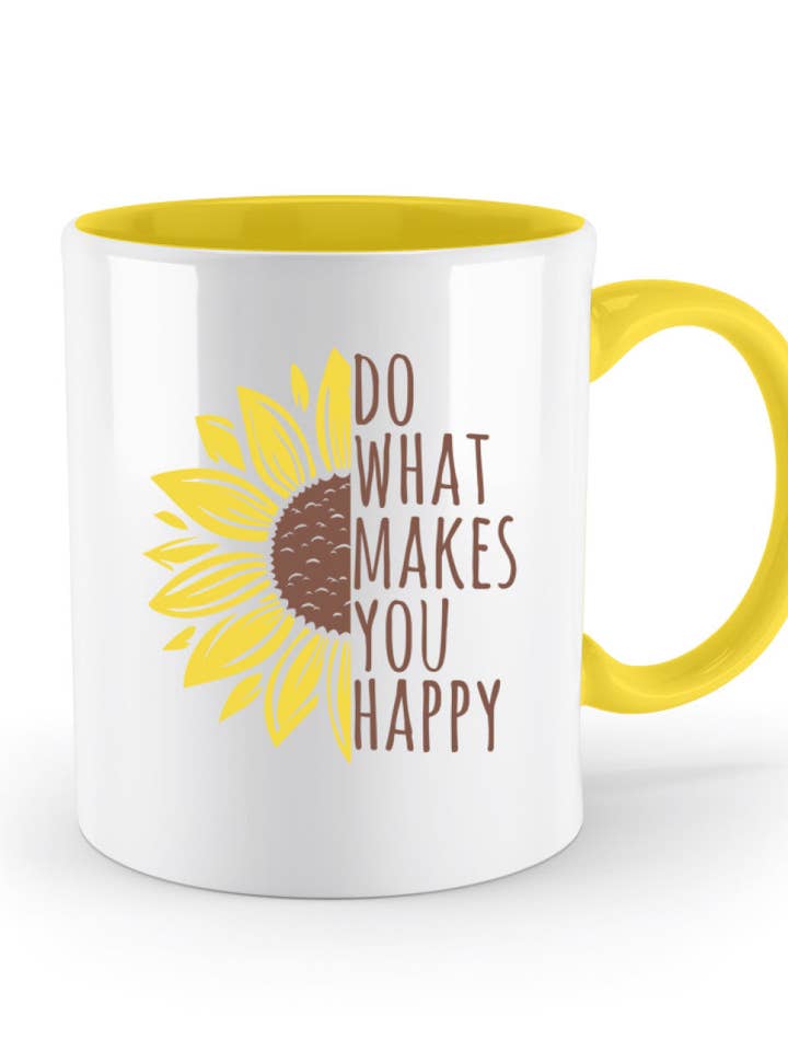 Doe waar je blij van wordt - mok voor wholesale door GARTENFAN