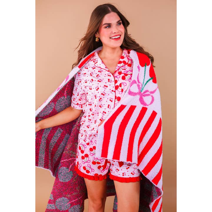 Rosso Coperta Cherry Bomb in vendita all'ingrosso su Faire2