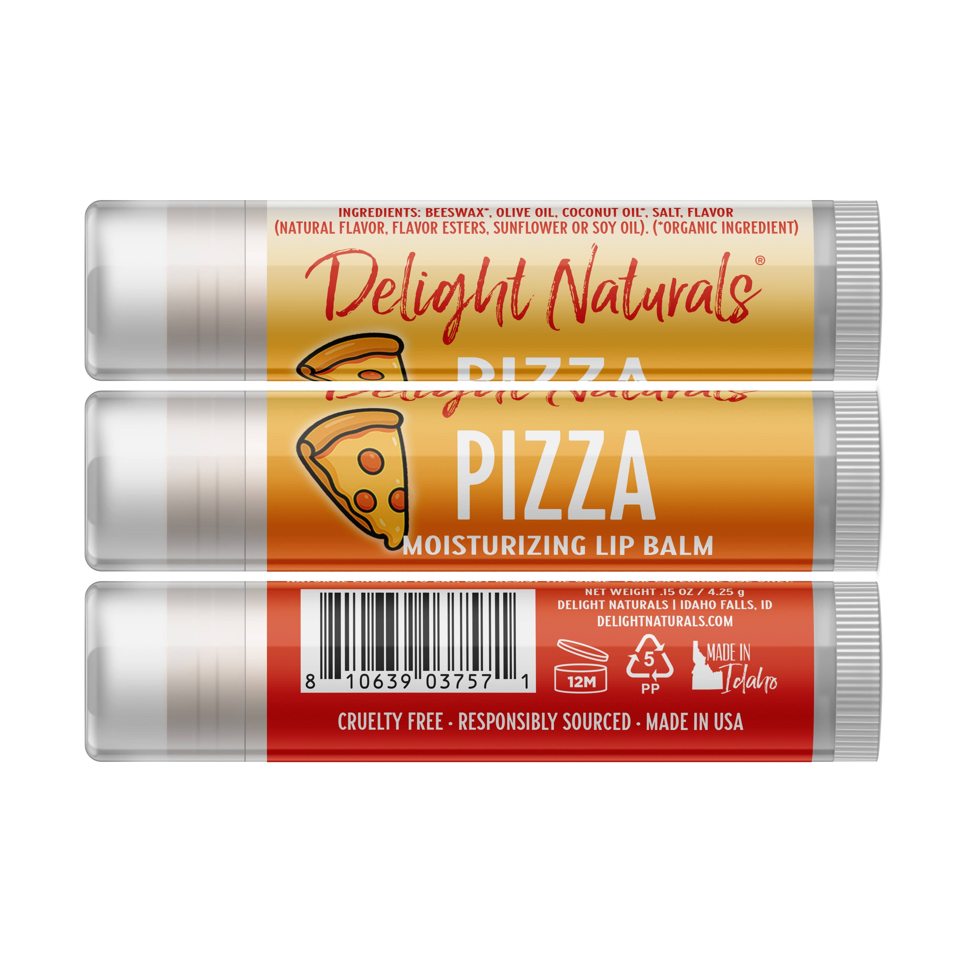 Delight Naturals - Wholesale Lip Balm - Pizza Lip Balm1