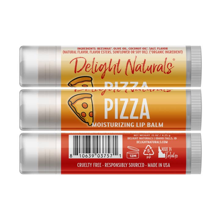 Delight Naturals - Wholesale Lip Balm - Pizza Lip Balm1