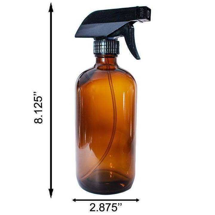 Zia Zensations Inc. - Wholesale Spray Bottle - Bottle 16 Oz. Amber Cosmo Bottle W/Trigger Spray0