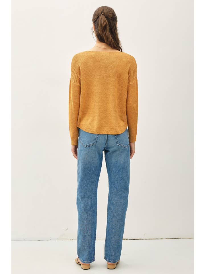 Be Cool - Vente Pull en maille – femme - PULL DÉCONTRACTÉ BREEZY À COL EN V7