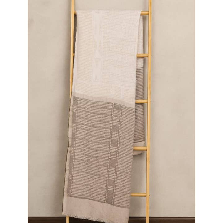 African Jacquard - Wholesale Throw Blanket - 100% Linen Bogolan Lounge Throws3