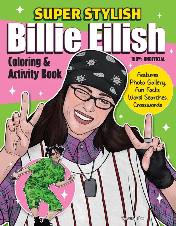 Wellspring - Wholesale Coloring & Activity Book - Adult - Coloring Book - Super Stylish Billie Eilish 0
