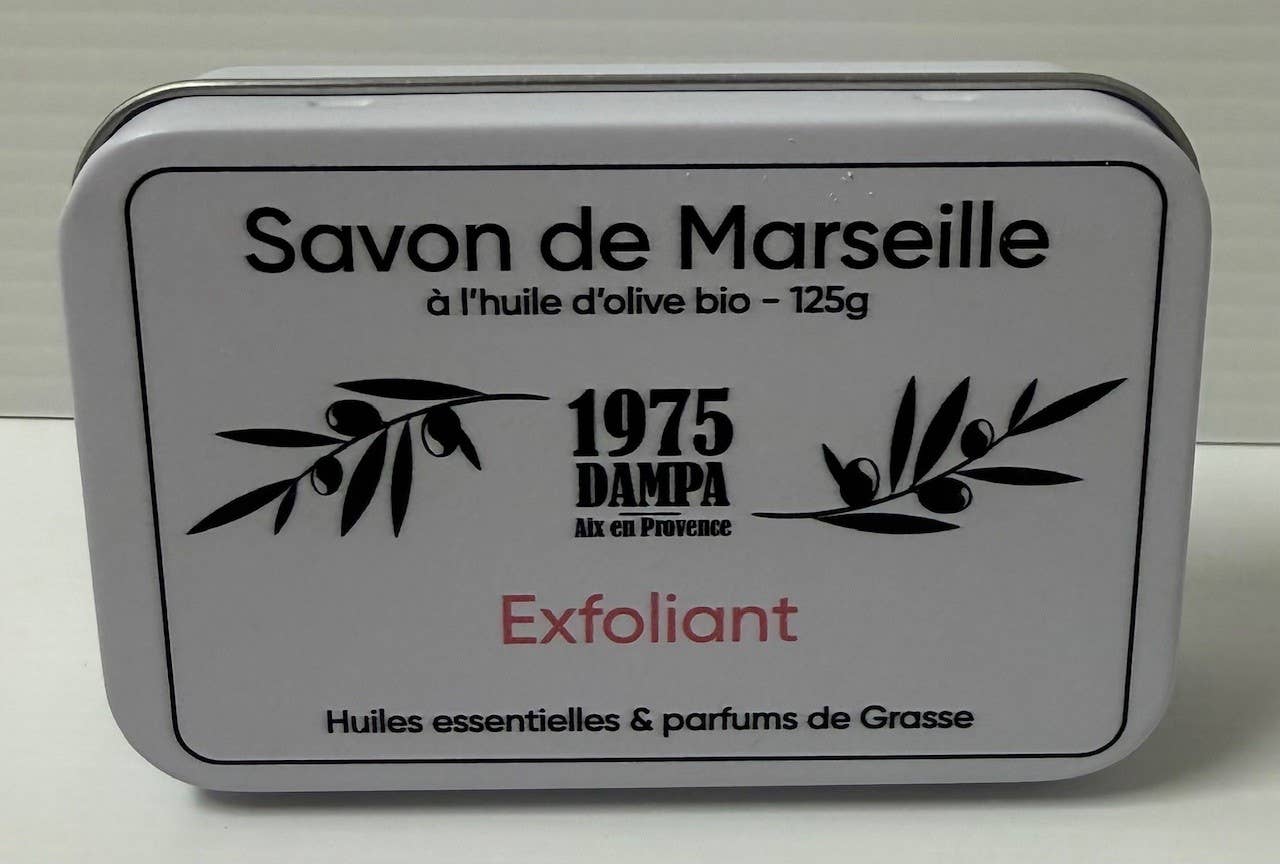 Dampa 1975 - Wholesale Bar Soap - Marseille Soap - Exfoliating - 125g - With its metal box1
