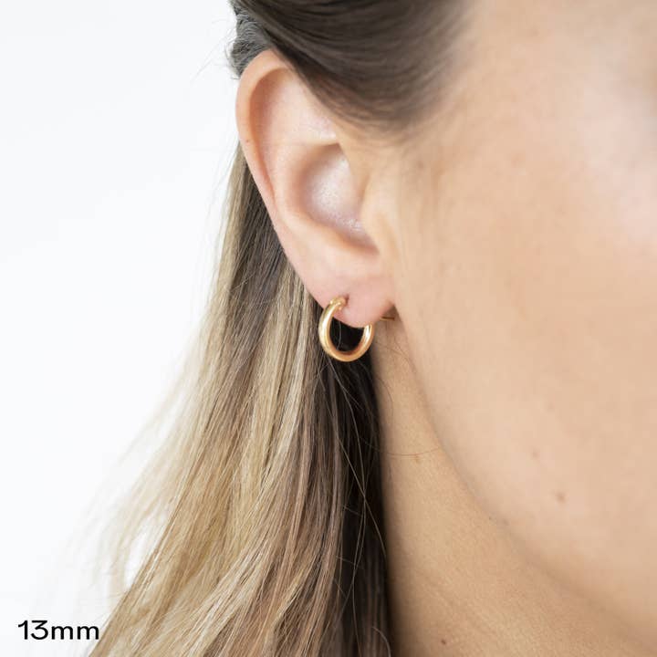 Rose Gypsy - Wholesale Hoop Earrings - Gold filled Clasp Hoops