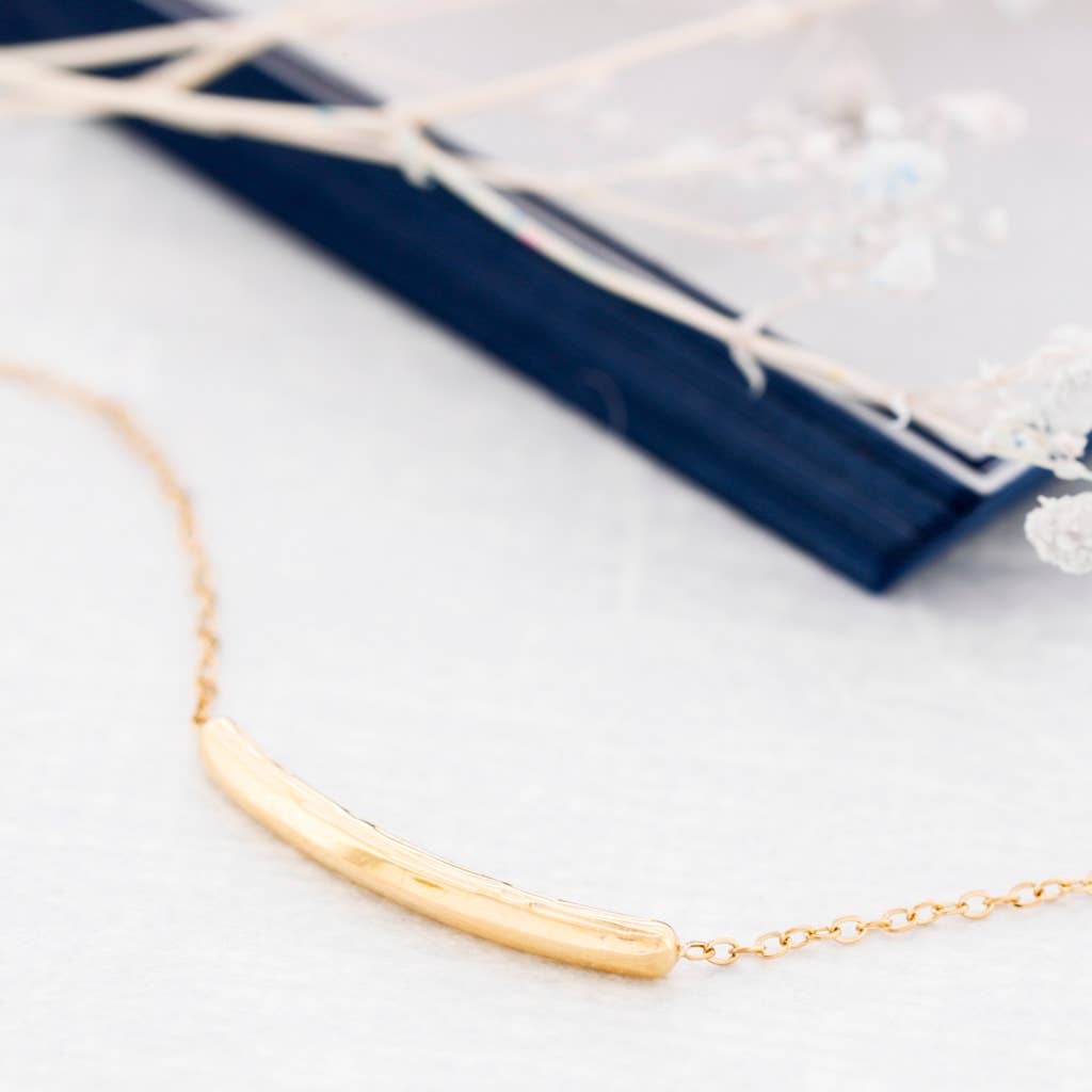 gold Steel Bar Pendant Necklace for wholesale on Faire3
