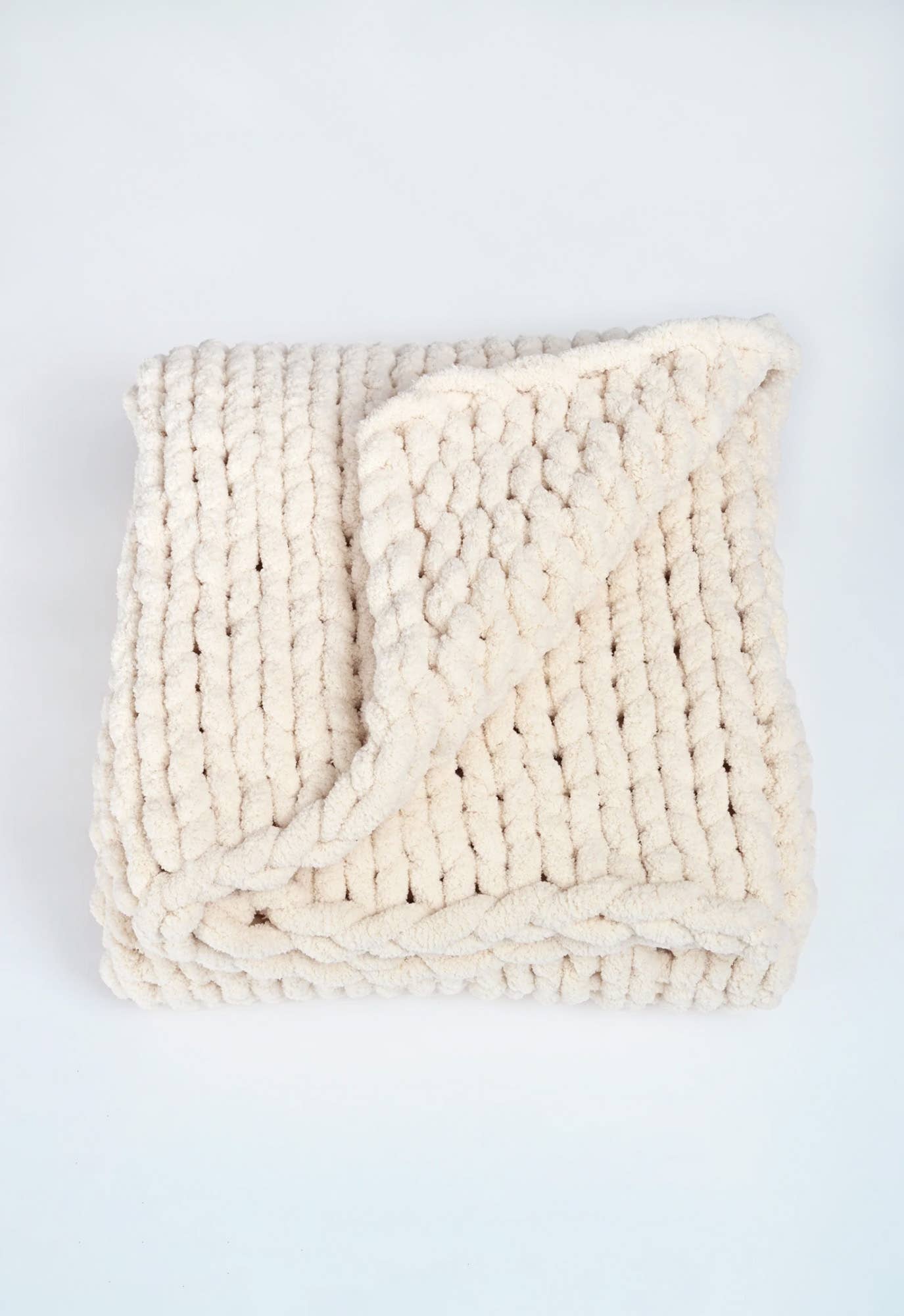 Starfish Project, Inc - Vendita all'ingrosso Plaid - Coperta Intrecciata in Beige Crema