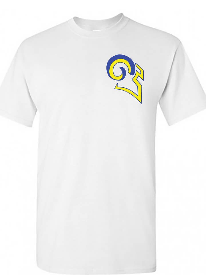 Lil Swrl 2 Tone Ylw Blu Pkt Wht T for wholesale by Gods of Gridiron War