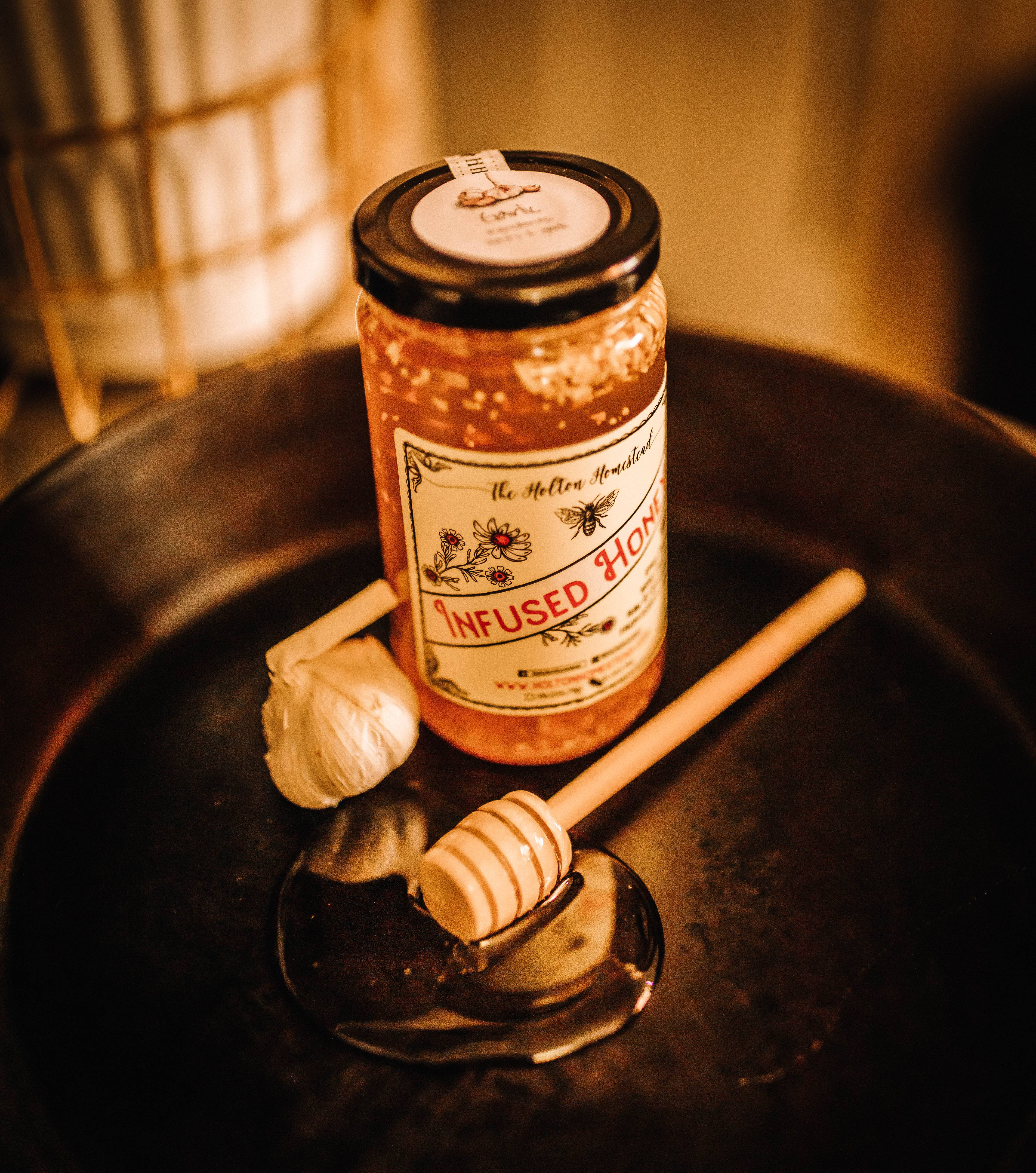 The Holton Homestead – wholesale Honung – Honung med vitlöksinfusion1