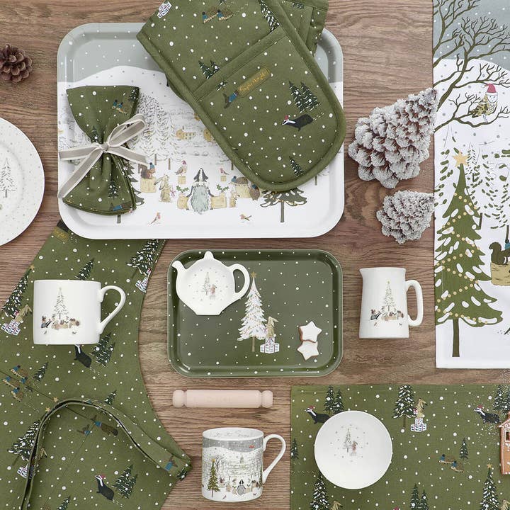 Sophie Allport – wholesale Bowl – Festive Forest Nibbles Bowl1