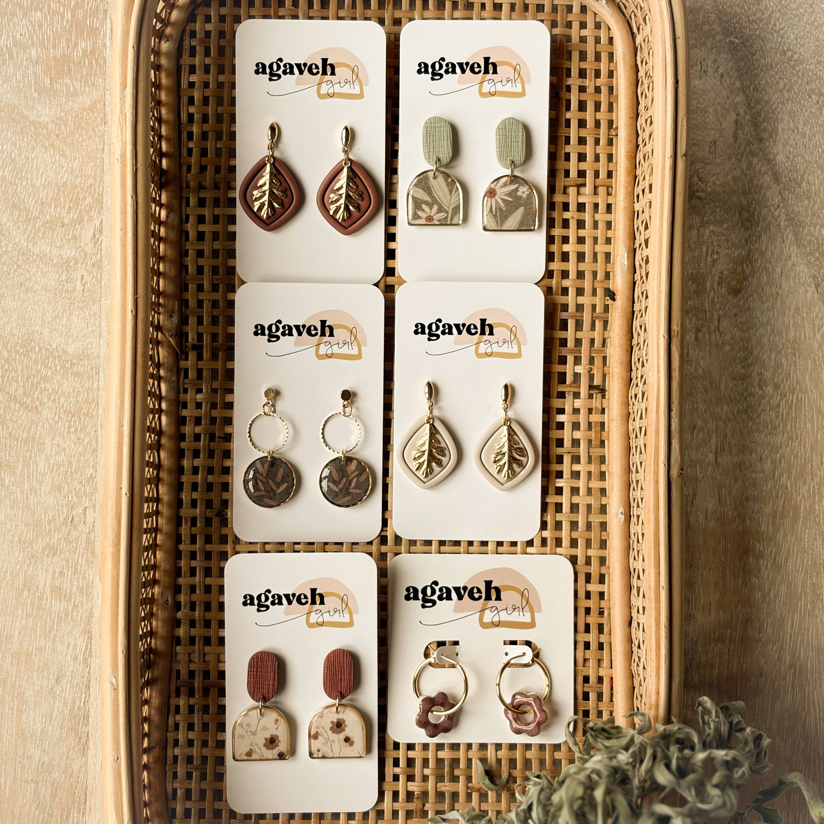 Agaveh girl – wholesale Hängande örhängen – Allie3