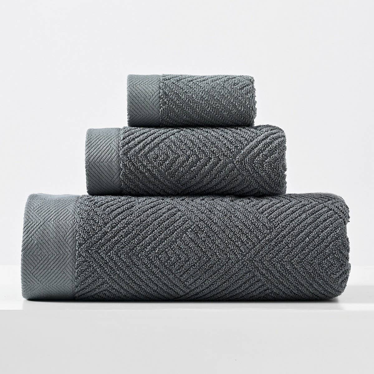 ACCITY - Wholesale Bath Towel - HOUSEHOLD THICK BATH TOWEL THREE PIECE SET_CWMM23025