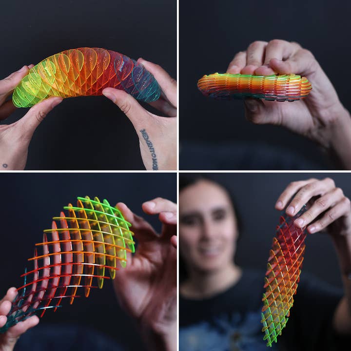 Humango - Wholesale Fidget Toy - Kids - Morf Fidget Worm Rainbow Small