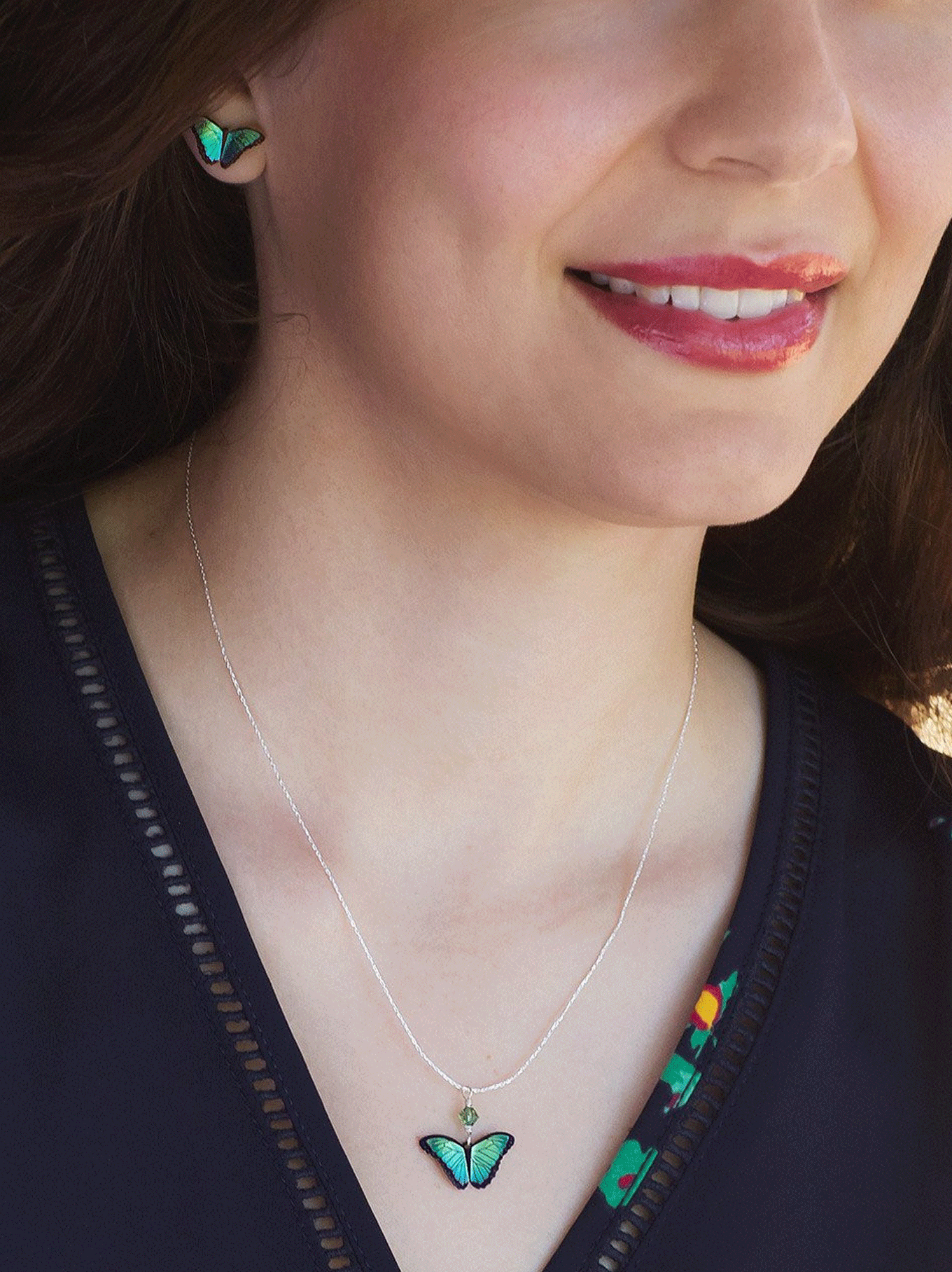 Holly Yashi - Wholesale Pendant/Charm Necklace - Bella Butterfly Pendant Necklace1