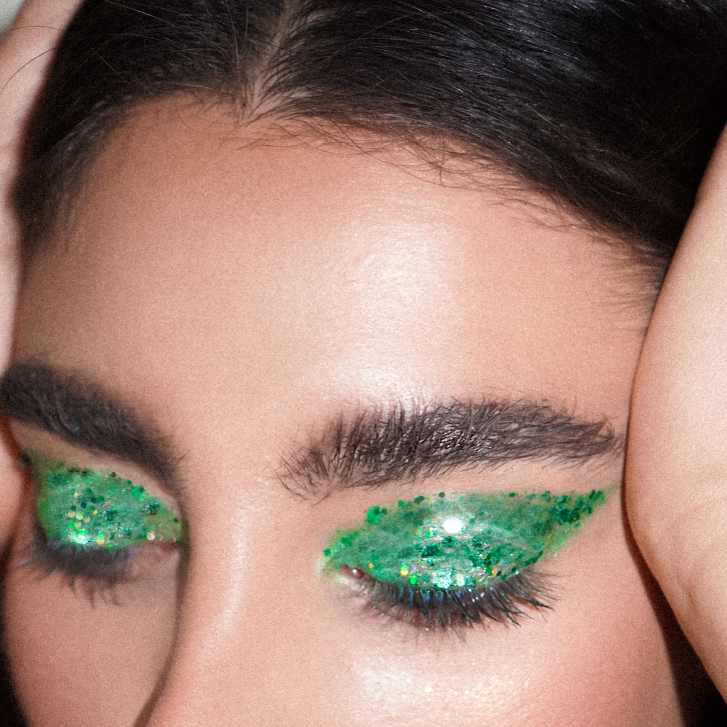 REMOVED BRAND - Vendita all'ingrosso Glitter/Illuminante corpo - Gel verde glitterato «Lucky Lady» per capelli, viso, corpo2