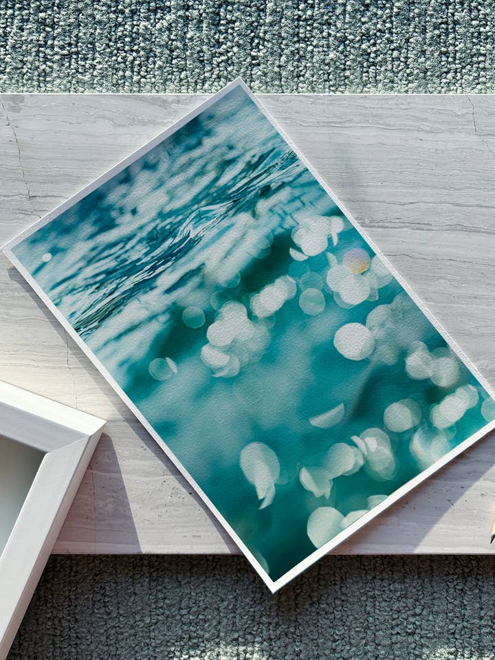 'Oceanbokeh' havinspireret kunsttryk (kun print) for engroshandel hos art+drift