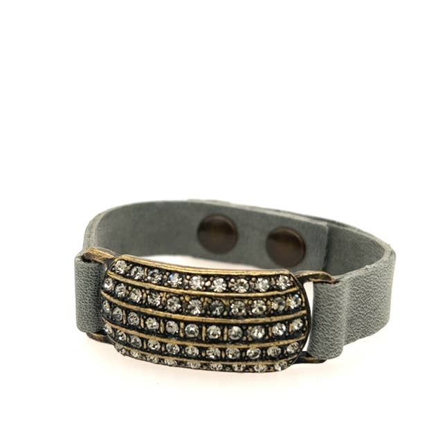 Rebel Designs Accessories - Wholesale Bangle Bracelet - Rectangle Leather Bracelet2