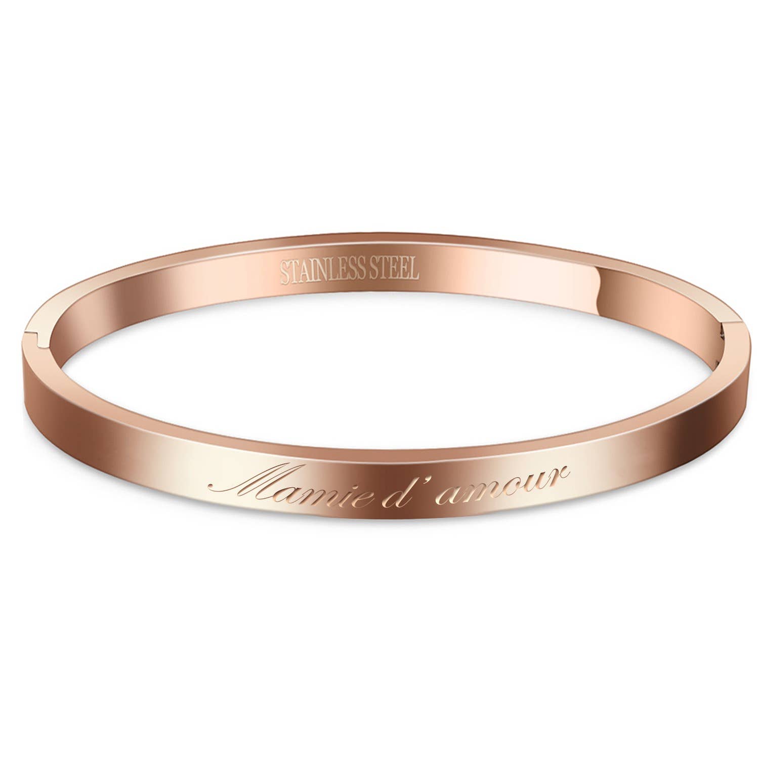 Reference Mode - Wholesale Bangle Bracelet - Stainless steel bracelet with message3