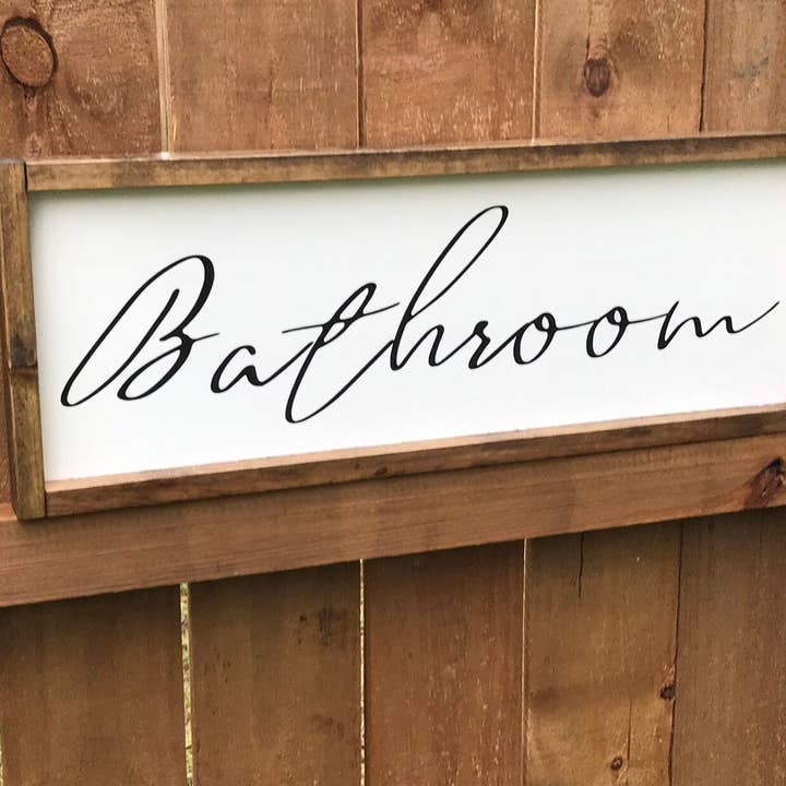 Bathroom Wall Decor, Bathroom Sign, Bathroom Decor, Bathroom Wall Art, Bathroom Sign, Wood Bathroom Sign, Wood Sign, Sign, Bathroom, Decor for wholesale by Gray Barn Creations