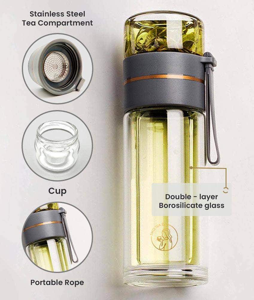 Black Glass Tea Tumbler (Black) for wholesale on Faire1