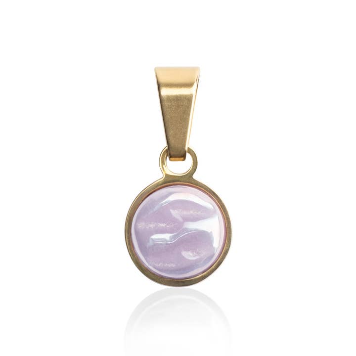 Ciondolo per collana • oro/lavanda per la vendita all'ingrosso da parte di ALEXASCHA