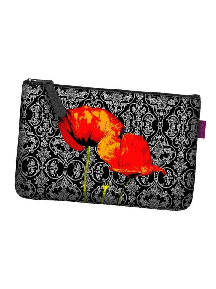 Poppies Bertoni Pocket Line Anthracite Felt Clutch Bag for wholesale by IngrossoBertoni by INCI Srl