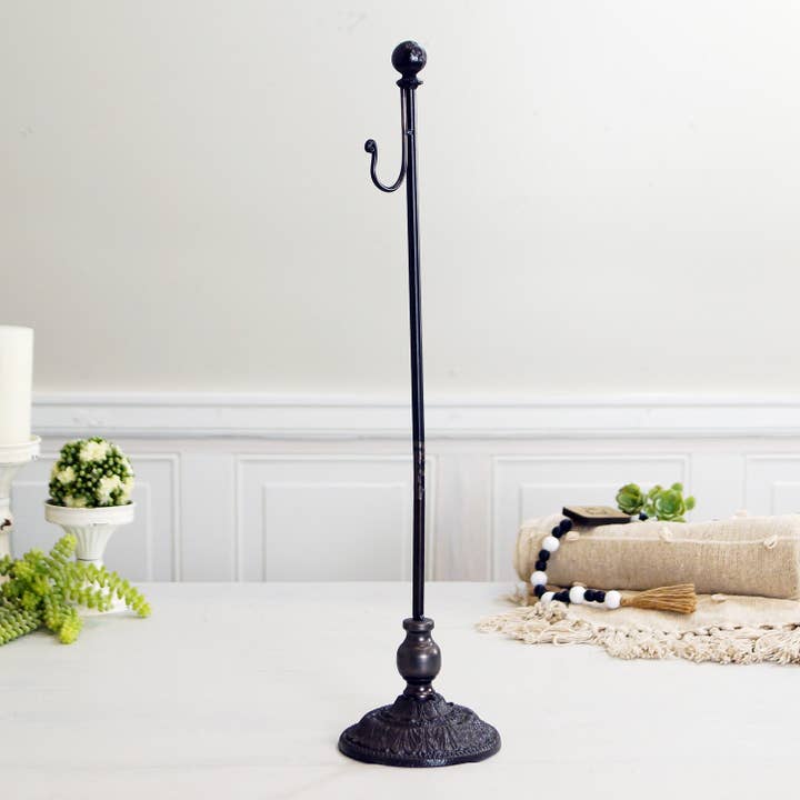 VIP Home & Garden - Wholesale Wreath - VIP Metal 28 in. Black Wreath Holder2