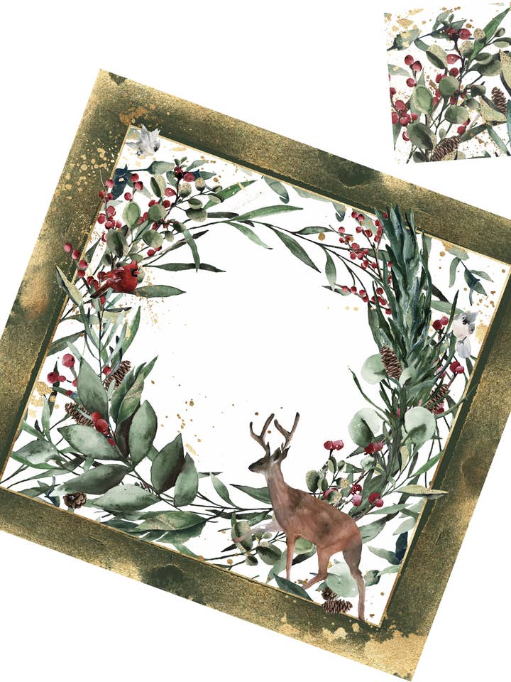 CHRISTMAS WRENCH PAPER PLACEMAT for wholesale by C SQUARED DESIGN