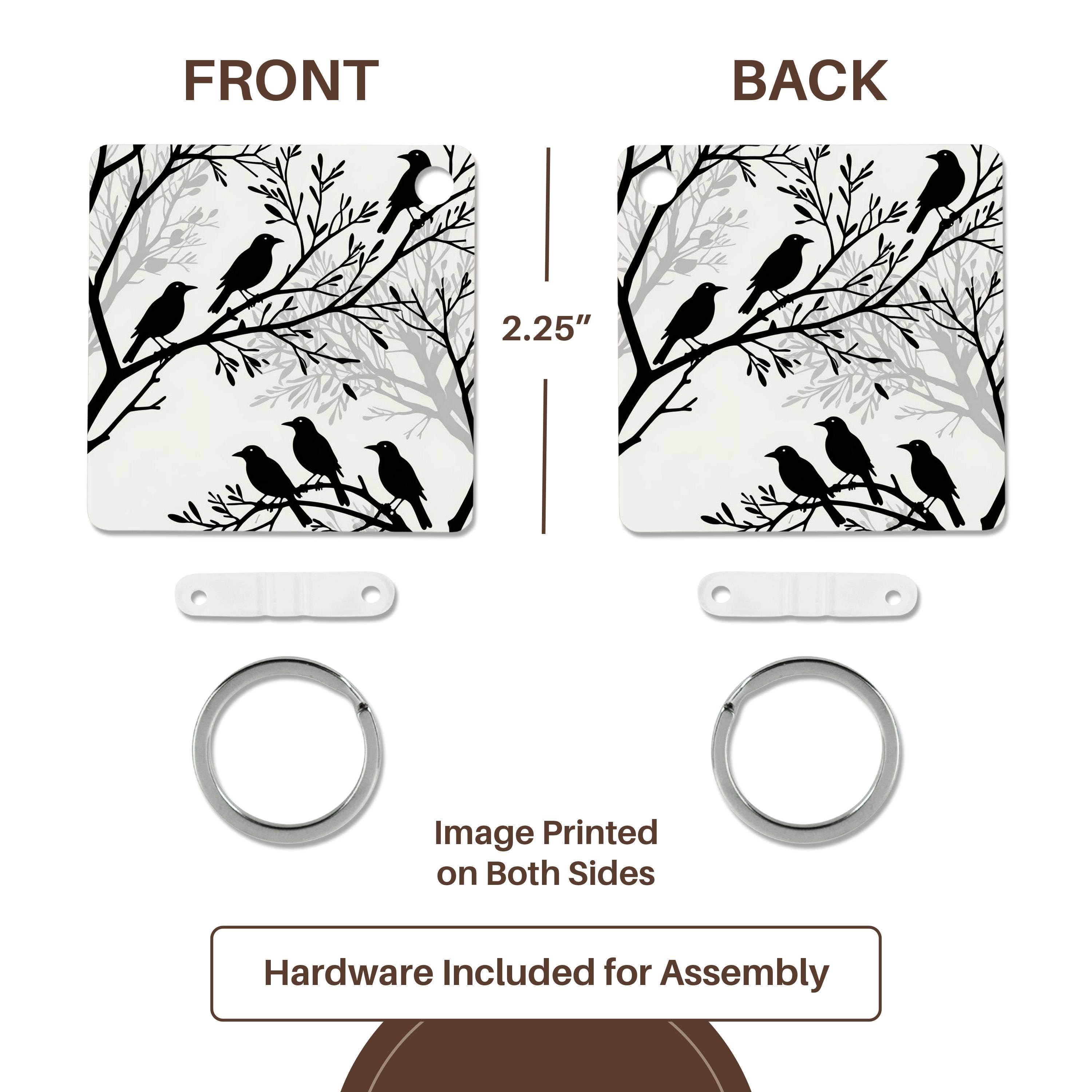 3dRose - Wholesale Keychain - Unisex - 3dRose, From The Cradle To The Grave Storytelling Silhouette, Key Chain4