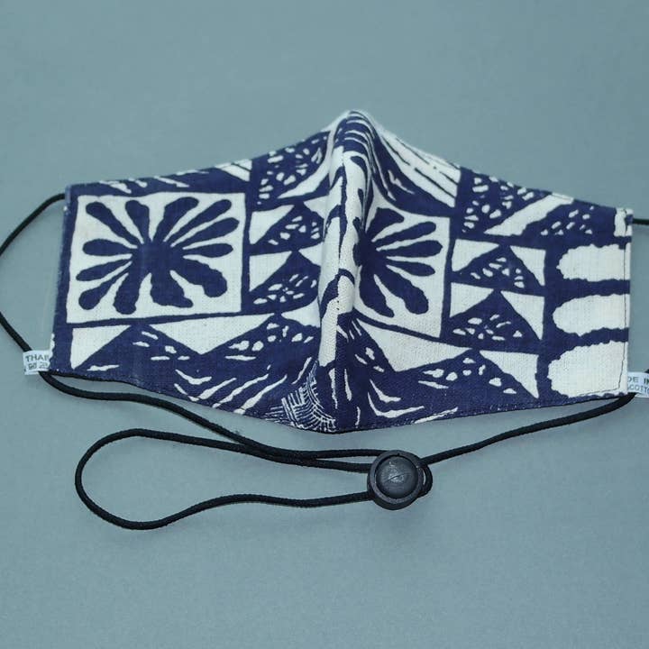 Fashion Face Mask - Stilvolle Staubschutzmaske mit Batikdruck für den Großhandel von Blu Face Masks