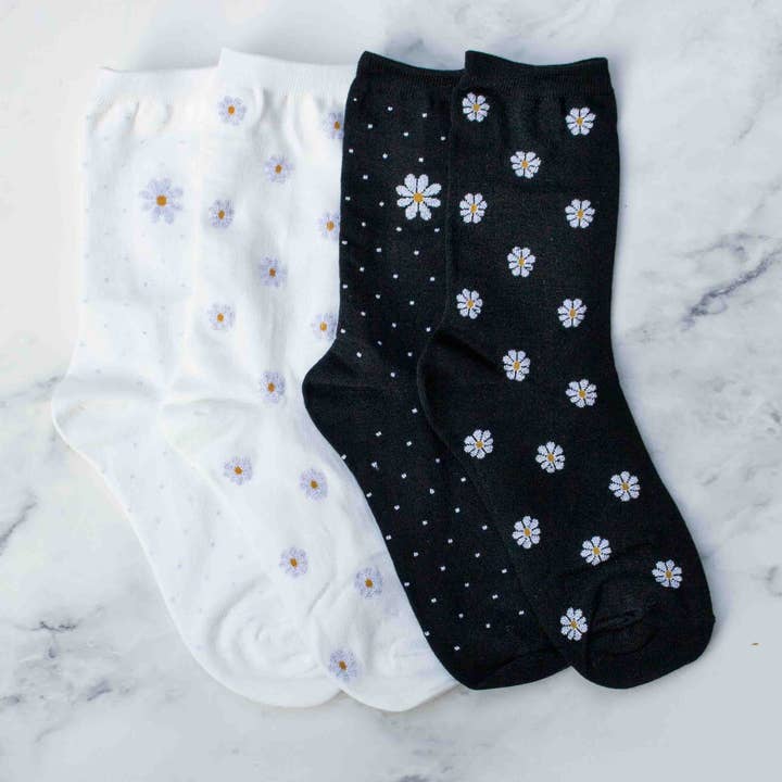 Daisy Pattern Socks for wholesale by Tiepology